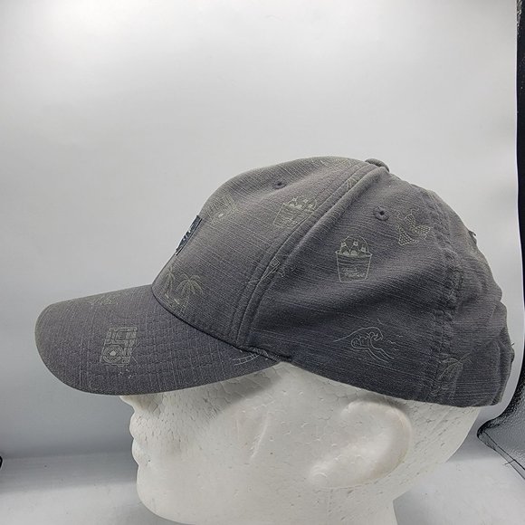 Travis Mathew Golf Adjustable Snapback Hat Cap Patch Gray All Over Graphic - Picture 2 of 9